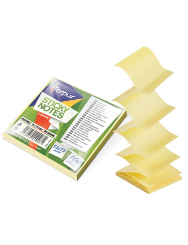 Samolepilni lističi Z 75×75 mm 100L