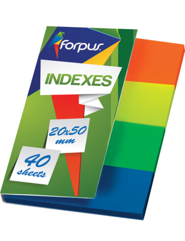 Indeks lističi 20×50 mm, 4x40L