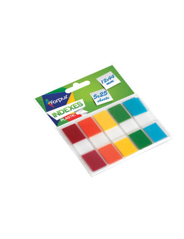 Indeks lističi PVC, 12×44 mm, 5x25L