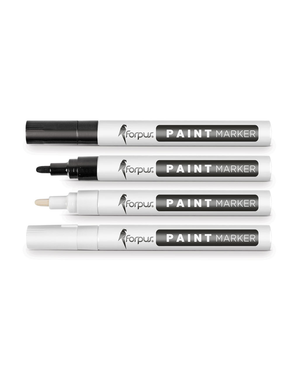 Permanentni marker Paint črn, 0, 8–1, 2 mm